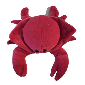The Petting Zoo Plush Crab Red 1994 Stuffed Animal Toy Sea/Ocean Life Vintage